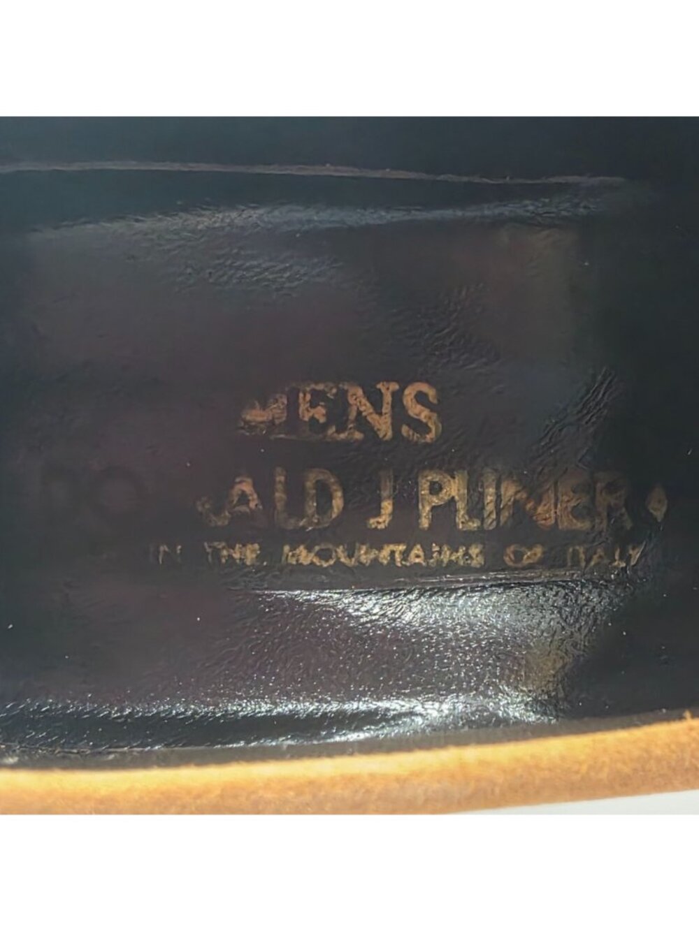 NEW Donald J. Pliner Italy Camel Tan Sport Suede Loafers Dress Shoes Men size 7M - Picture 13 of 15